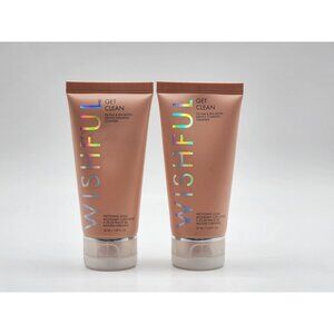 2x Huda Wishful Get Clean Gentle Foaming Cleanser 1.69oz/50ml Travel Size Sealed